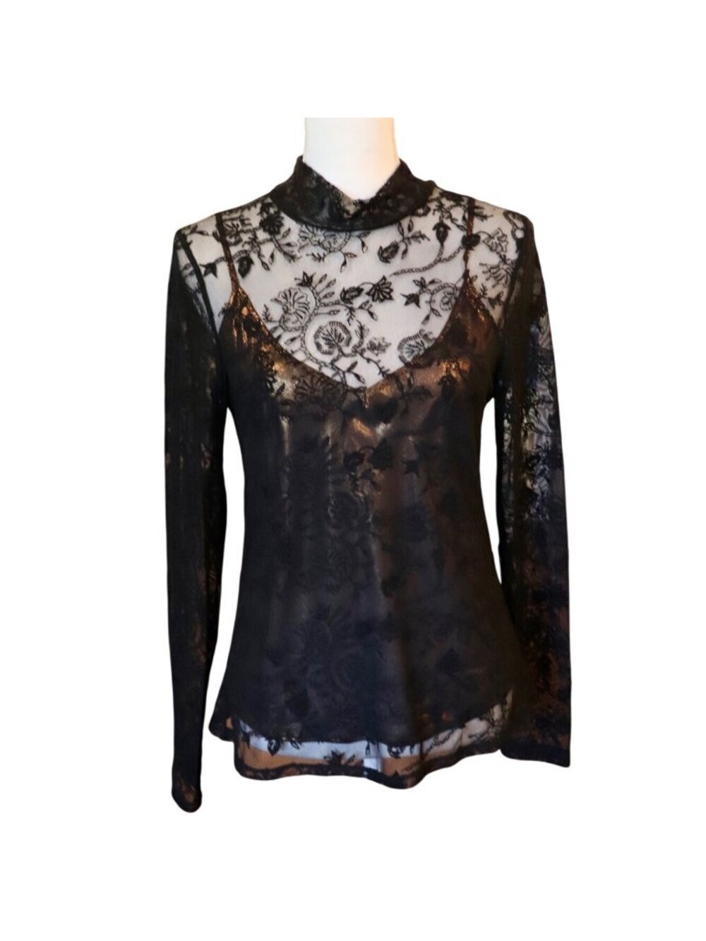 Johnny Was Dina mesh tee, Medium NWT